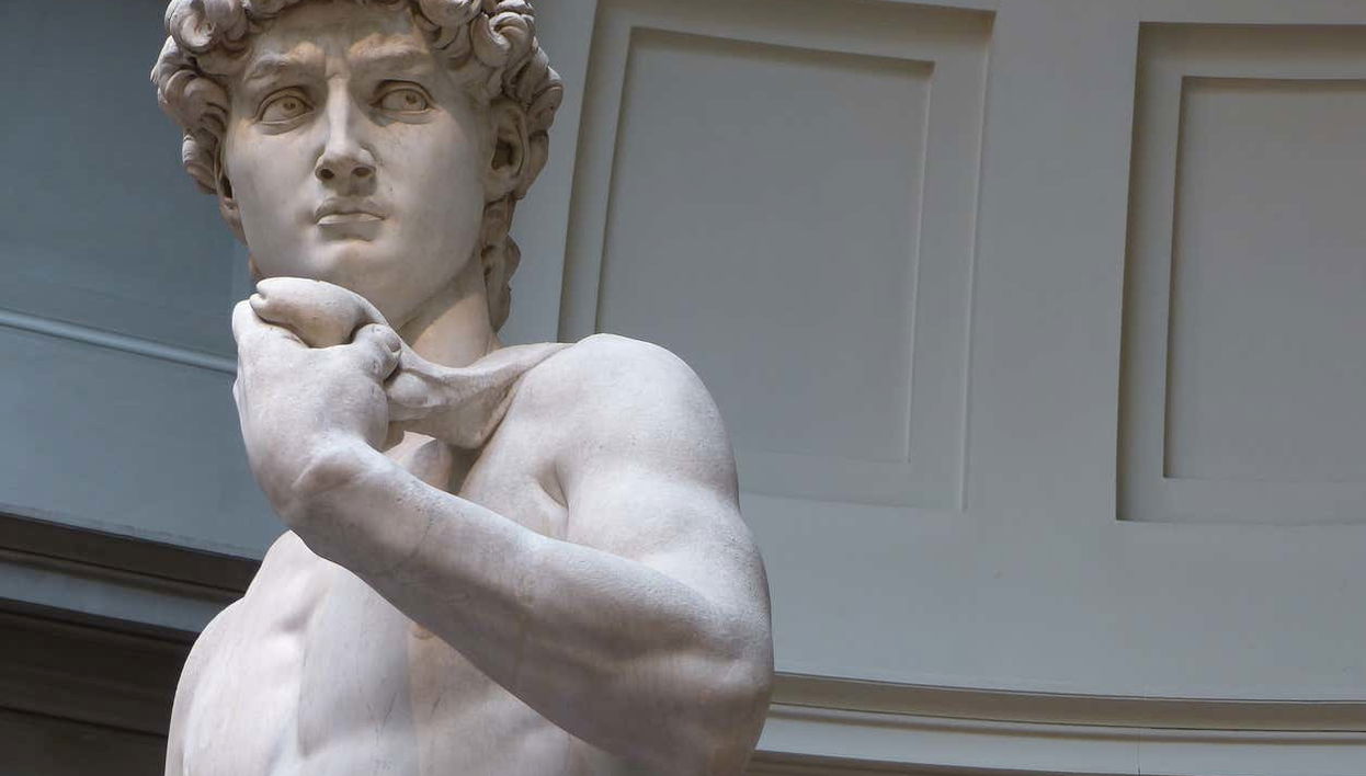 Michelangelo's famous David