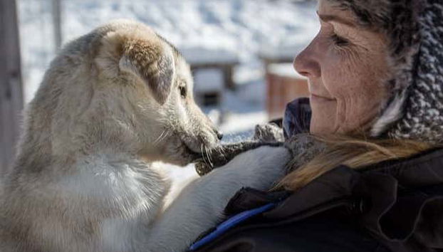 Playing with the puppies!