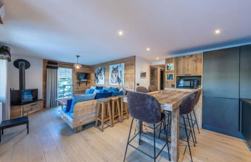 Le Chalet 138 Megève séjour pour 8 confort espace charme calme - Foto 3