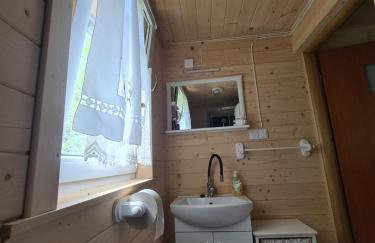 Duży drewniany domek nad rzeką, Obidza 381, Łącko - Foto 17