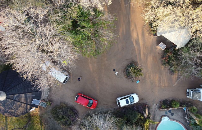 3 bed Bush-tent Under 3 Trees, for Couple Plus Chaperone Free Lionhyena Sounds - Foto 18