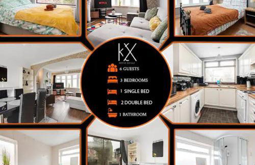 Elegant 3-Bedroom Manchester Retreat Free Parking KeenzChillz - Foto 31