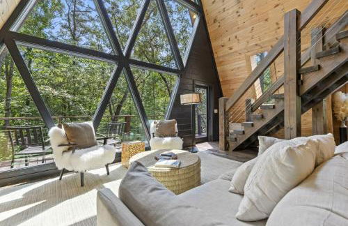 Secluded Luxe A Frame Lodge~ Hot Tub~ Fire Pit - Foto 11