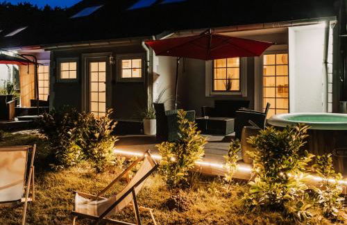 Ferienhäuser Insel Usedom Haus Milo 5 - Blick aufs Achterwasser! Whirlpool und Sauna - Foto 22