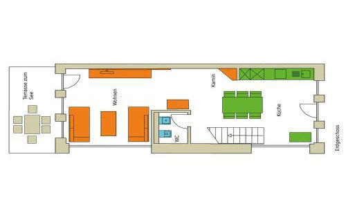 Fischadler - Ferienwohnung mit Terrasse, Kamin, Bootsverleih & Seezugang - Foto 19