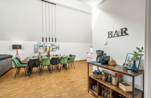 DND Design Loft I 170qm I Parken I Balkon I Workstation I Netflix I Kaffee I Waschmaschine I Trockner I Xbox I Ausblick - Foto 8