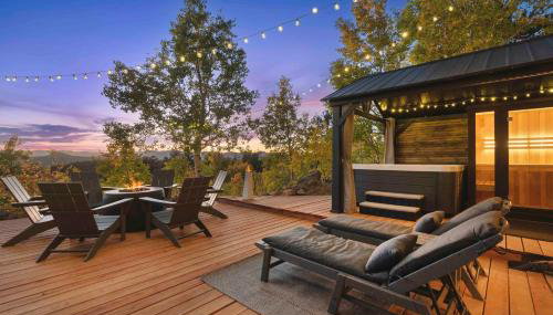 Wow Views! Hot Tub, Sauna, 85 inch TV, Pool Table - Foto 2, sunbed