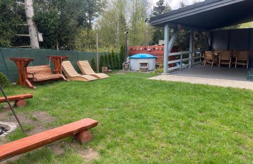 Mazury Dom Oskar nad jeziorem Sasek Wielki z jakuzzi - Foto 19