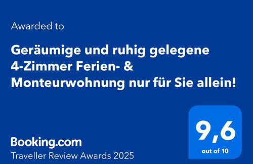 4 Zimmer geräumige und ruhig gelegene Ferien- und Monteurwohnung nur für Sie allein AUjvari Vermietungen - Foto 33