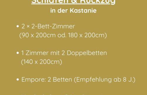 Altkreut Festenhof, Linde und Kastanie, 2 große FeWos für Gruppen bis 19 Personen ruhig und naturnah, 60 Min von München - Foto 24