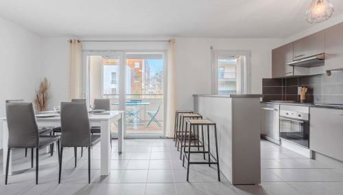 Quiet and bright apartment terrace and private P - Foto 3