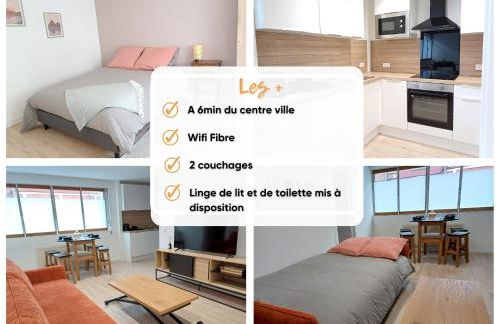 Élégant, spacieux, 2 couchages, proche centre - Foto 11