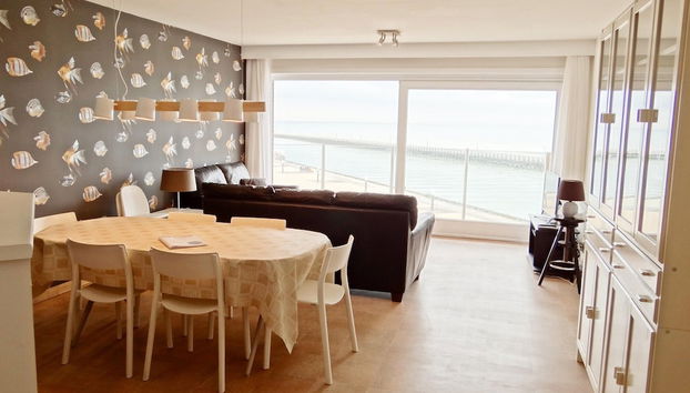 Attic Apartment Nieuwpoort by the Sea Wall - Foto 5, Sala de estar