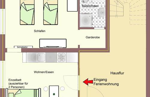 Ferienwohnung Marie - WLAN, Küche, im Ortskern, Einkaufsläden in der Nähe - Foto 10