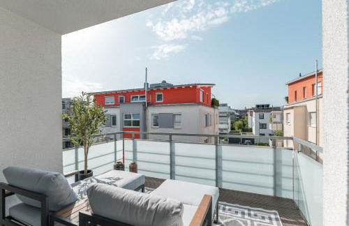 DELUXE APARTMENT 2 Schlafzimmer - Aufzug - kostenlos Parken - Balkon - Messe Flughafen - Foto 31