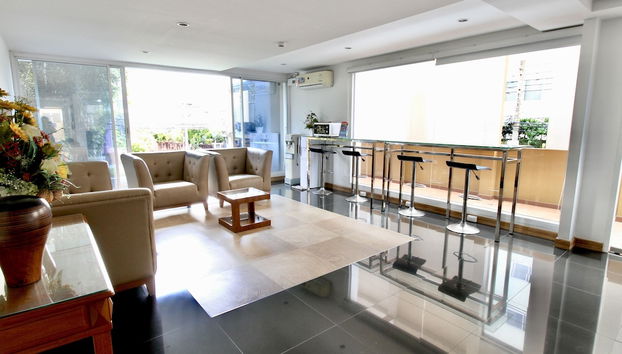 Zona de estar del vestíbulo