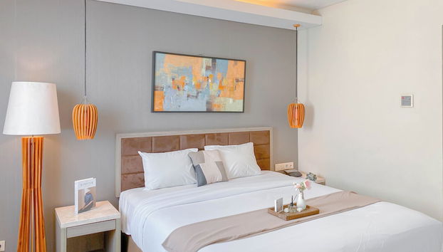 Homey And Enjoy Living Studio (No Kitchen) Grand Palace Kemayoran Apartment - Foto 4, Habitación