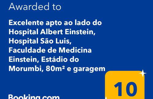 Excelente apto ao lado do Hospital Albert Einstein, Hospital São Luis, Faculdade de Medicina Einstein, Estádio do Morumbi, 80m² e garagem - Foto 4