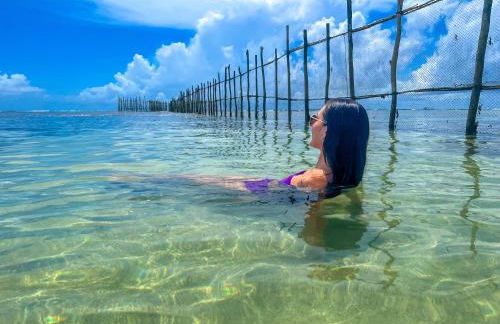 Casa à Beira Mar, piscina e 4 suítes na praia de Ipioca-Maceió-AL - Vila Ipioca - Foto 75