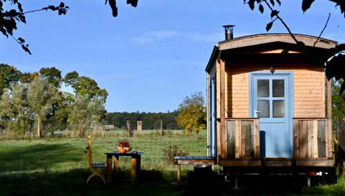 Autarker Schäferwagen mit Kamin ganzjährig nutzbar - Foto 2, Garden