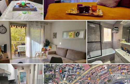 Charmant 2 pièces, traversant, clim, wifi, parking - Foto 2