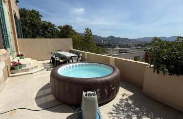 Duplex avec Spa, terrasse vue mer Marseille Calme & Central - Foto 3