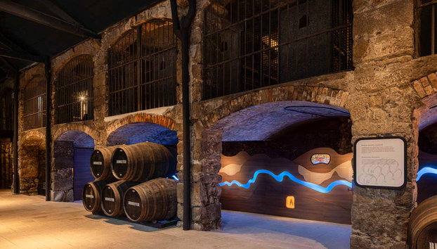 Visita a la bodega Burmester - Foto 4, Sala de barricas en la bodega Burmester