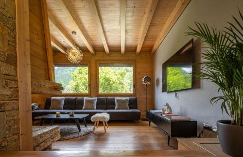 Grosse Pierre Chalet 180m2 Cheminee Jacuzzi Vue Taconnaz - Foto 25