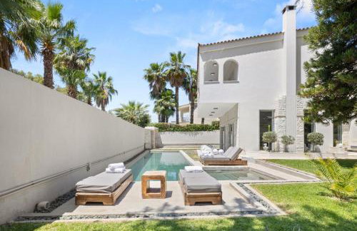 Luxury Villa with Pool, BBQ & Garden in Vouliagmeni - Foto 68