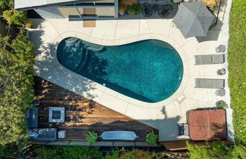 Hillside Luxury MidCentury Modern Spa Retreat View - Foto 20