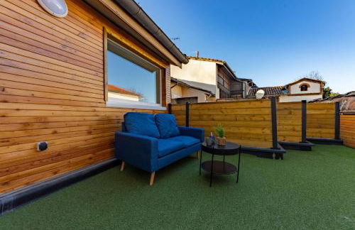 Le toit terrasse proche commodités parking facile - Foto 2