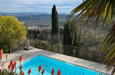Villa La Baume 10 couchages, piscine, vue mer Le Tignet 06 - Foto 4