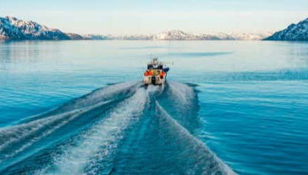 Pesca en el fiordo de Alta