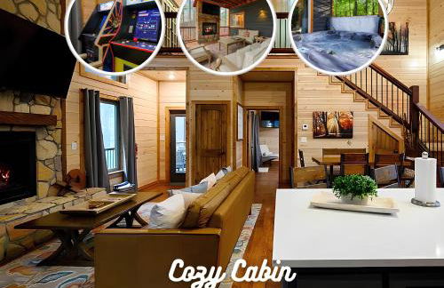 Cozy Cabin with Hot Tub, Fire Pit and Arcade Games - Foto 60