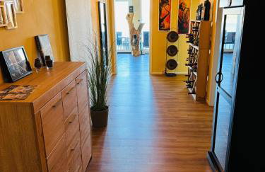 Exklusives Rhein-Lounge Apartment mit direktem Rheinblick, Sauna, 2 Schlafzimmern, Parkplatz für bis zu 5 Gäste - Foto 13