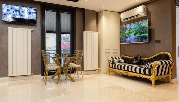 Coin salon dans le hall