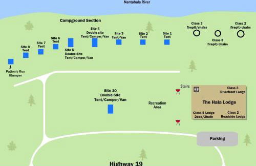 The Hala Lodge and Campground -Riverfront Class 3 -1bed 1bath on Nantahala River - Foto 13