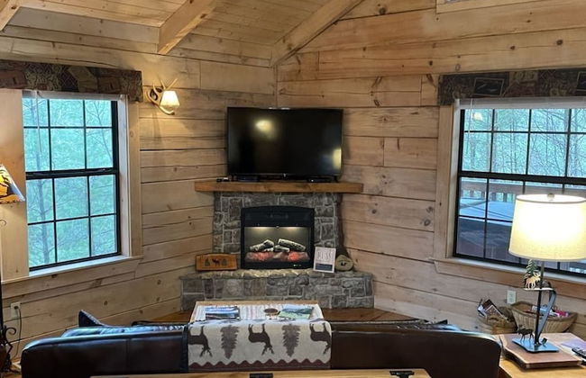 Private and Perfect! - hot tub, king bed, fireplace - dog and motorcycle friendly Studio Cabin by RedAwning - Foto 10