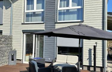 Wood&Stone - Modernes Haus in Seenähe am Tankumsee mit Terrasse, Outdoorküche, Kamin, Homeoffice Bereich & voll ausgestatteter Küche im Naherholungsgebiet - Foto 71