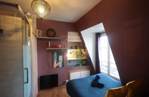 APPARTEMENT CHALEUREUX ARTISTIQUE QUARTIER GARE DU NORD - GARE DE L'EST et GRANDS BOULEVARDS - Foto 6