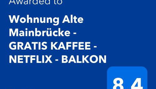 BRÜCKENGLÜCK Alte Mainbrücke - GRATIS KAFFEE - NETFLIX - BALKON - Foto 3