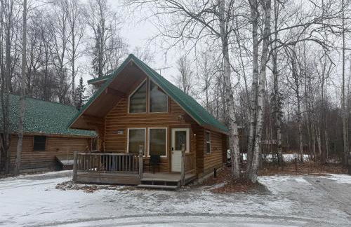 Talkeetna Log Cabin with Hot Tub Unit 1 - Foto 23
