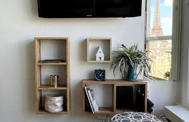 Tour Eiffel - Studio vue imprenable au-dessus des toits, balcon - Foto 65