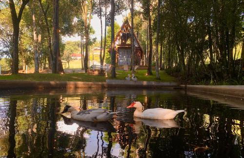 Cabana com lareira, hidro, cavalos e piscina - Foto 18