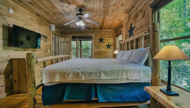 Cabin in Nature with Hot Tub & Games - Foto 5, Habitación