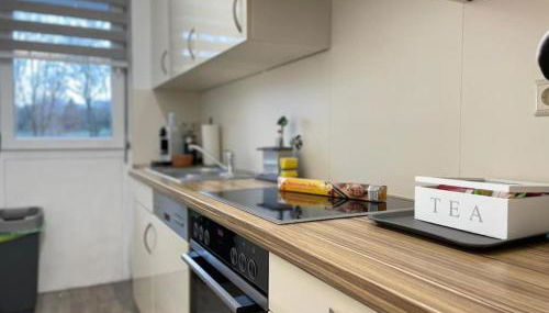 Design Terrassenwohnung - Foto 2, stove, dishwasher, toaster