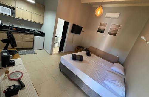 Loft com ar condicionado e cozinha na praia de Toque Toque Grande - Foto 10