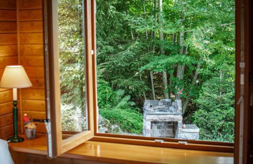 Chalet entier, vue panoramique, ruisseau et sauna. - Foto 39
