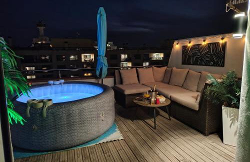 "Rooftop One" jacuzzi - plein sud - 2 chambres sur les canaux - Foto 4