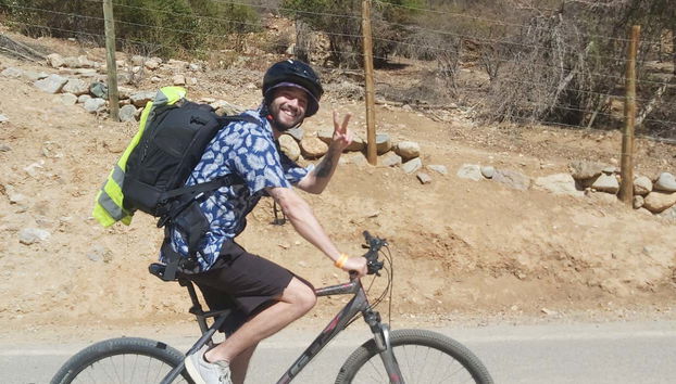 Ruta en bicicleta por el valle del Elqui - Foto 2, Ciclista en el valle de Elqui